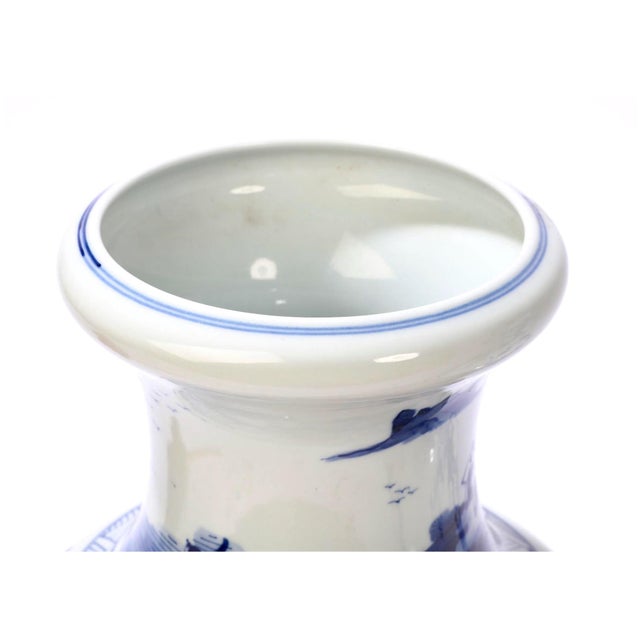 Set of Two Chinese Blue & White Porcelain Vases. (The Central Vase Is Sold) For Sale - Image 10 of 11