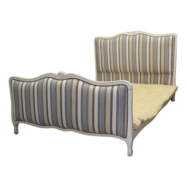 French Upholstered Double Bed For Sale