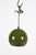 1960s Danish Olive Green Globe Pendant Lights Attributed to Es Horn- A Pair For Sale In Miami - Image 6 of 9