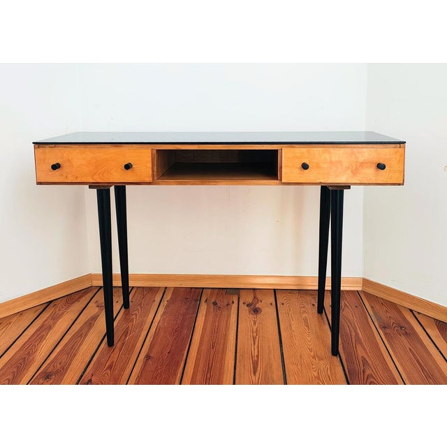 Brown Desk by M. Pozar for Up Závody, Czechoslovakia, 1960s For Sale - Image 8 of 18