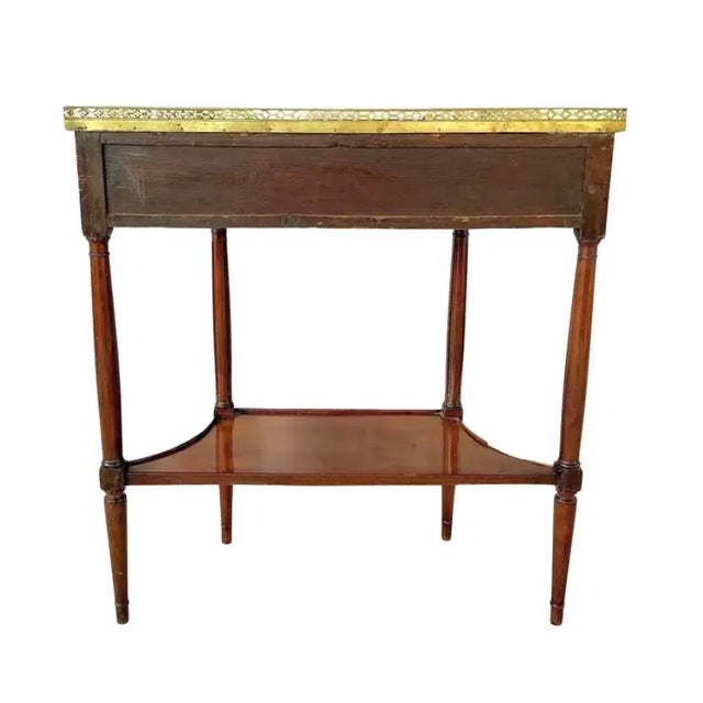 Louis XVI Bronze Mounted Marble Top Console Dessert Server For Sale - Image 11 of 13