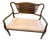 Early 20th Century Federal Revival Inlaid Wood Two-Seat Settee For Sale