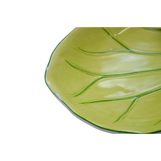 Ceramic Vietri Water Garden 3 Section Relish Tray For Sale - Image 7 of 8