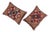 A Pair of Turkish Kilim Decorative Pillow Covers - 14"x19.5" For Sale