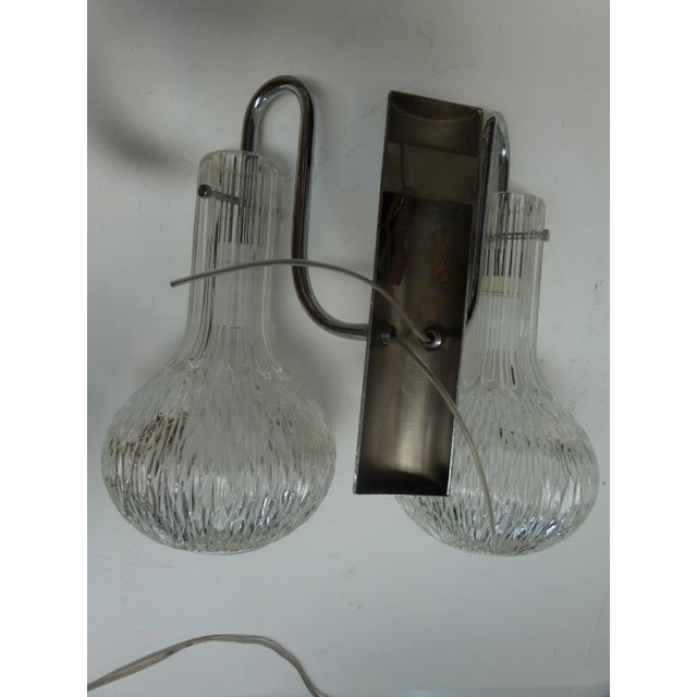 1960s Italian Murano Glass Wall Lights, 1960s, Set of 2 For Sale - Image 5 of 6