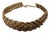A 2000s Costume Jewelry Gilt Metal Italian Choker Necklace For Sale