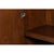 Contemporary Parquet Sideboard, 86" - Warm Brown Walnut with Square Brass-Tone Pulls For Sale - Image 11 of 12