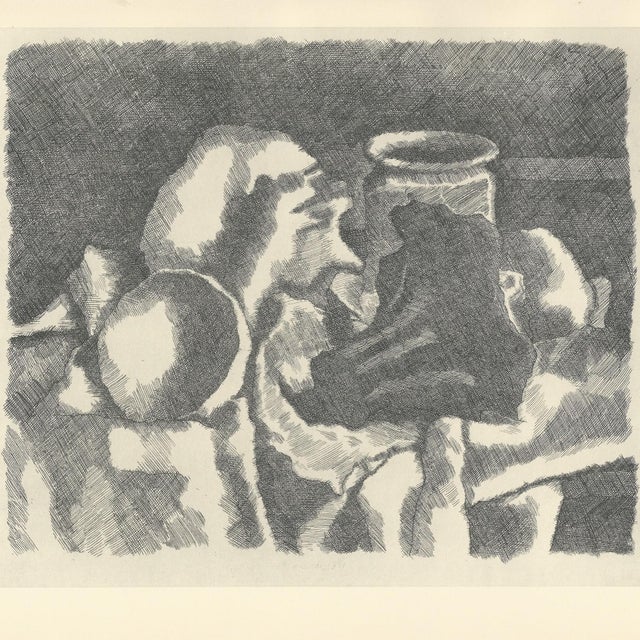 Giorgio Morandi, Still Life with Drapery, 1931-1957, Lithograph For Sale - Image 3 of 7