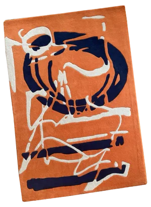 Orange Graf Rug by F.Roze