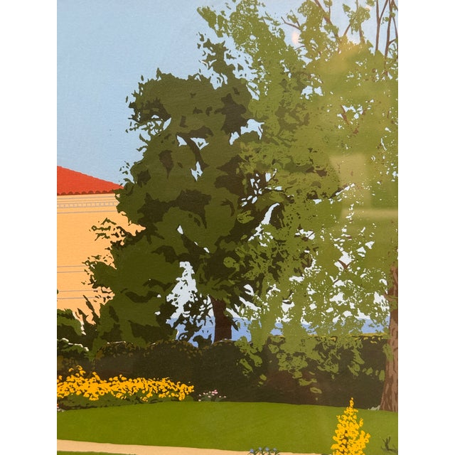 Martino Hoss Shakespeare Garden at the Huntington Hotel Serigraph, Signed For Sale In San Francisco - Image 6 of 13