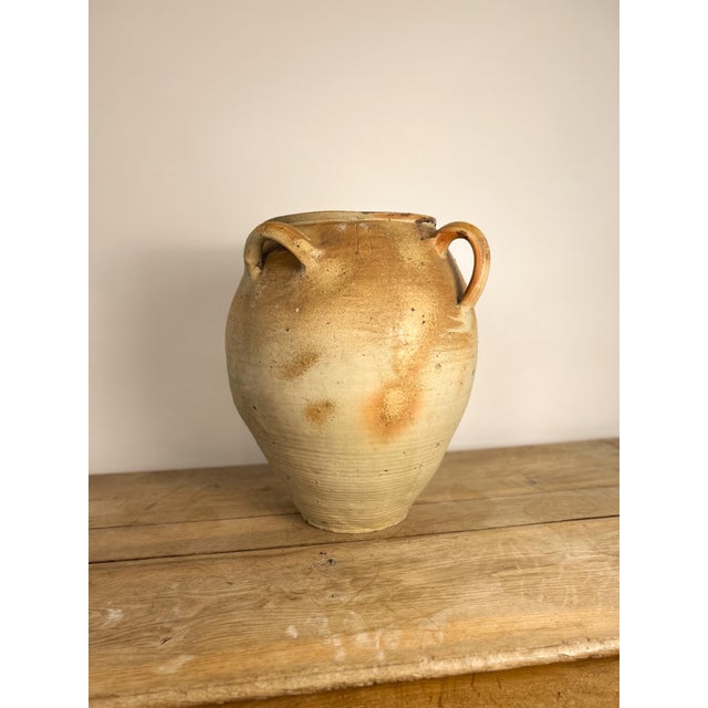 19th century large sandstone urn sourced in Avignon, France. Beautiful patina throughout. Perfect as a room statement piece.