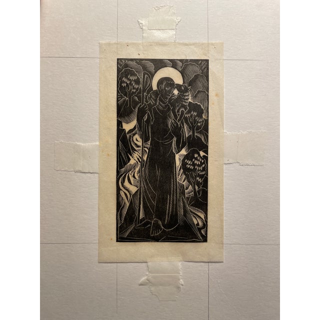 Elizabeth Price Saint John the Baptist Wood Engraving For Sale - Image 4 of 4