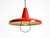 Beautiful red Mid-Century Modern pendant lamp. Height-adjustable by a counterweight. Made in Italy. Great, typical 1950s...