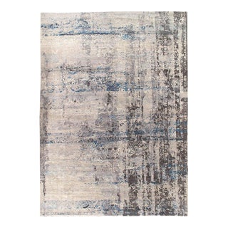Pasargad DC Gray Color Fine Hand Knotted Modern Rug For Sale
