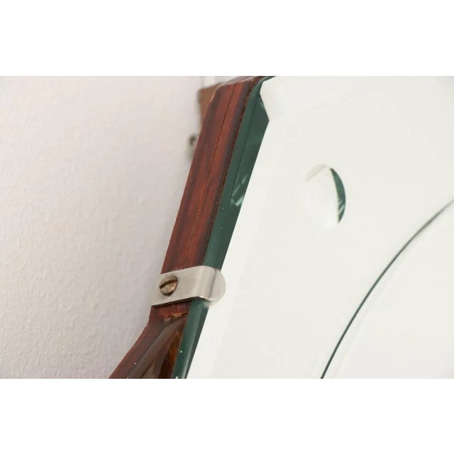 British Art Deco Star Mirror with Clear & Peach Mirror Glass For Sale - Image 6 of 8