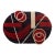 Folk Art Geometric Area Rug, 3' X 2' 1.5" For Sale