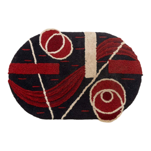 Folk Art Geometric Area Rug, 3' X 2' 1.5"