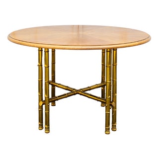Structure in Worked Brass and Wooden Top, 1970 For Sale