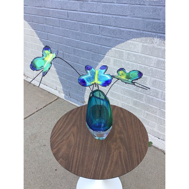 Mid-Century Modern Curtis Jeré Trio of Enamel and Metal Butterflies, Mid-Century Modern - Set of 4 For Sale - Image 3 of 11