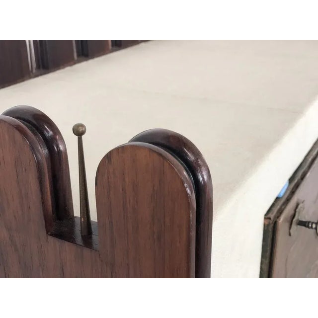 Vintage Wood and Copper Bar Cabinet by Luigi Scremin For Sale - Image 12 of 18