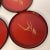 Japanese Mid-Century Japanese Chinoiserie Large Round Coasters - Set of 4 For Sale - Image 3 of 8