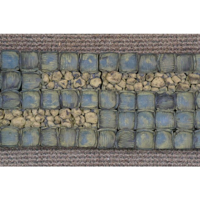 2005 Yelyn Vivoni "Camino Iluminado Ii" Modern Ceramic Tile Hanging Wall Art 43" For Sale - Image 6 of 18