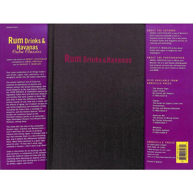 Traditional "Rum Drinks & Havanas: Cuba Classics" 1997 Lechthaler, Ernst, Pretsch, Amiel, Winkler, August F. For Sale - Image 3 of 11
