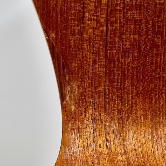 Teak Model 3107 Chair by Arne Jacobsen for Fritz Hansen, 1960s For Sale - Image 14 of 18