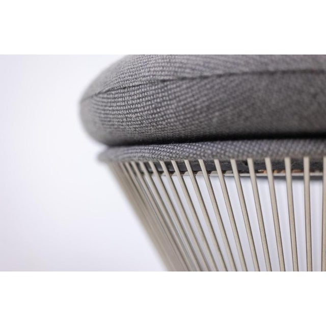 Round Stool with Metal Base by Warren Platner for Knoll, 1970s For Sale - Image 3 of 4