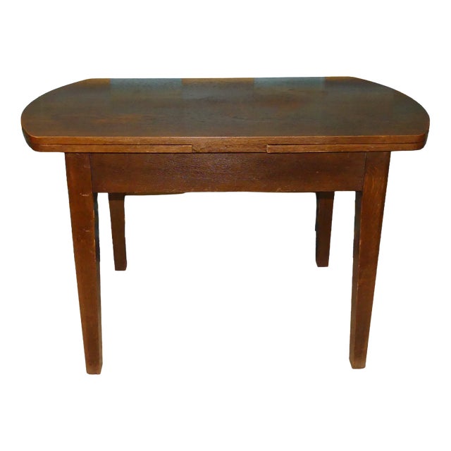 Vintage Extendable Dark Dining Table, 1960s For Sale