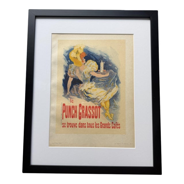 Jules Chéret 1896 Lithograph on Japan Paper — Le Punch Grassot, Les Maîtres De L’Affiche For Sale