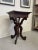 Victorian 1970s Vintage Victorian Style Accent Table With Carved Wood Legs For Sale - Image 3 of 9