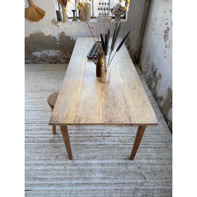 Oak Farmhouse Table, 1950s For Sale - Image 12 of 18