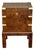 Italian Burl Wood Document Box on Stand, Circa 1950 For Sale