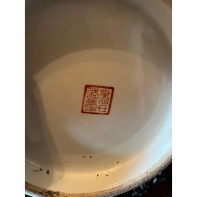 Offered is a magnificent, true mirror-image pair of vintage Chinese export porcelain vases in pristine mint condition....