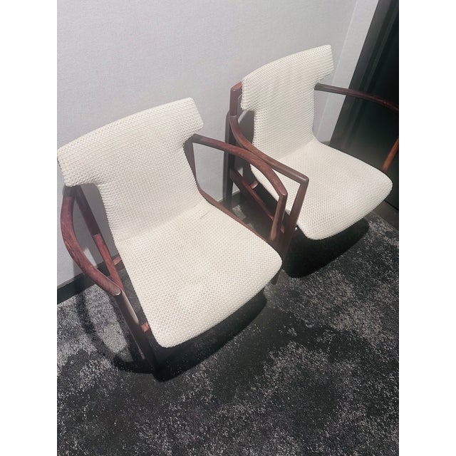 Finn Juhl 1950s Mid-Century Danish Modern Armchairs – Set of 2 (In the Style of Finn Juhl 109) For Sale - Image 4 of 4