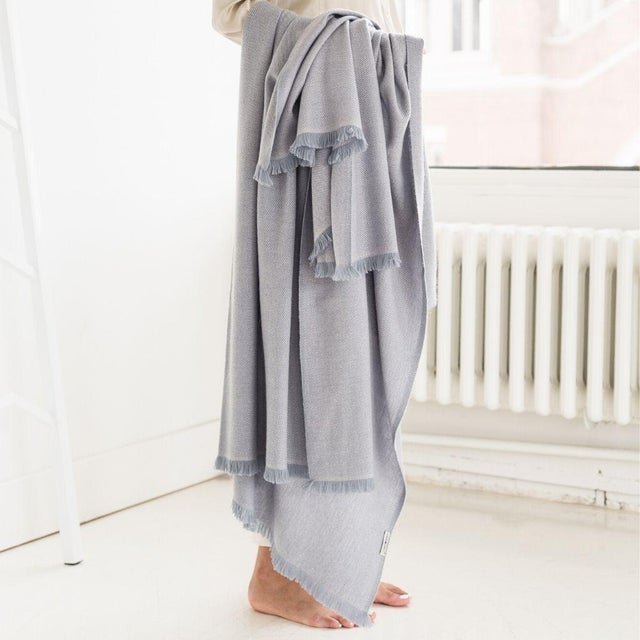 Custom design by Studio Variously, Boro Throw is handwoven ethically by master weavers in Nepal and dyed entirely with...