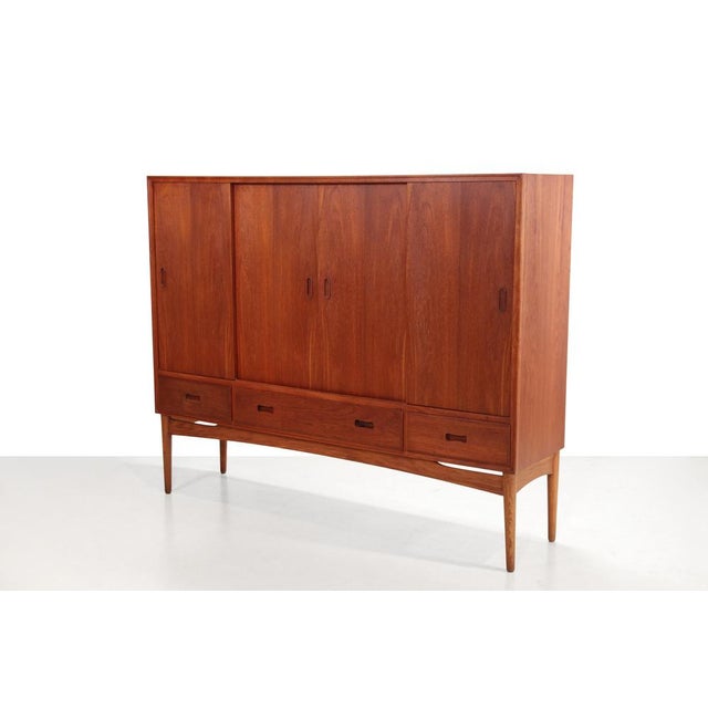 1960s Vintage Teak Danish Highboard, 1960s For Sale - Image 5 of 5