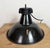 Industrial Black Enamel Pendant Lamps with Cast Iron Top, 1950s, Set of 4 For Sale - Image 18 of 18