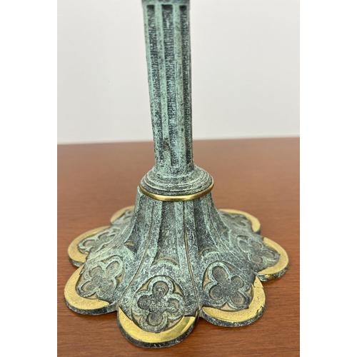Vintage Style Ornate Religious Cross with Candleholders, Set of 3 For Sale - Image 9 of 15