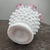 Beautiful vintage Fenton pink and white milk glass hobnail vase featuring the highly sought-after Peach Blow style. This...