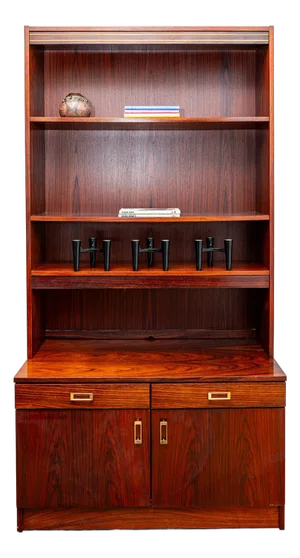 1970s Danish Rosewood Bookcase & Cabinet