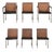 1960s Rosewood and Cane Dining Chairs by Paul McCobb for Lane - Set of 6 For Sale