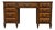 Bassett Furniture Solid Cherry Italian Neoclassical Tuscan Style 54" Writing Desk For Sale