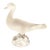 Lalique Art Deco Frosted Crystal Large Standing Duck Sculpture For Sale