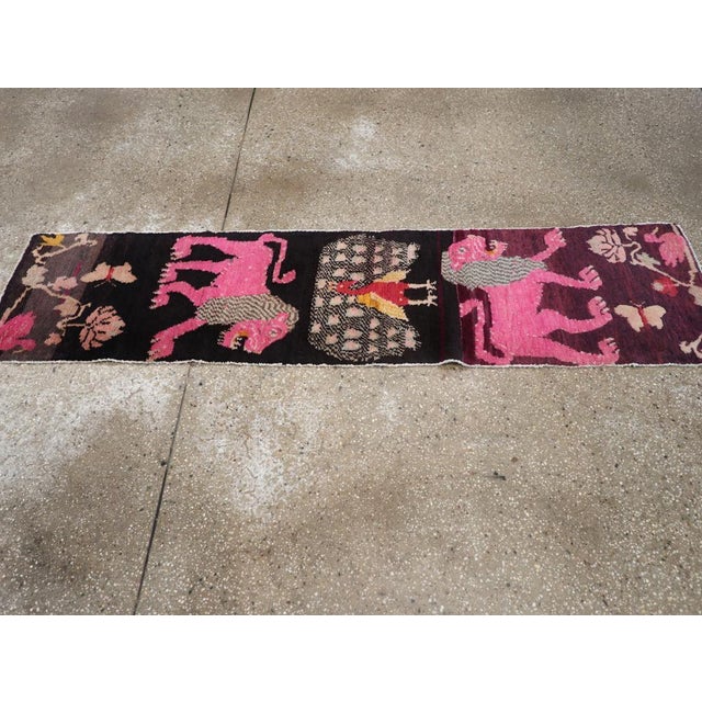 Galerie Shabab Collection Mid-20th Century Tibetan Pictorial Runner For Sale - Image 4 of 8