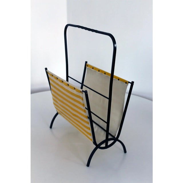 Wrought Iron Magazine Rack, 1950s For Sale - Image 3 of 6