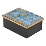 Vintage Enamel Ceramic Jewel Box, 1960s. For Sale