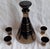 Belgian Art Deco Liqueur Decanter with Glasses, 1930s, Set of 5, in Very Good conditions. Designed 1920 to 1949