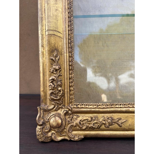 Gilt Plaster Wall Display Cabinet with Glass Shelves, 1930s For Sale - Image 6 of 9